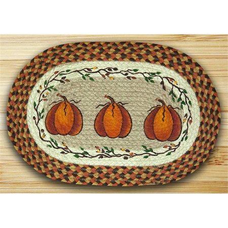 EARTH RUGS Oval Shaped Placemat- Harvest Pumpkin 48-222HP